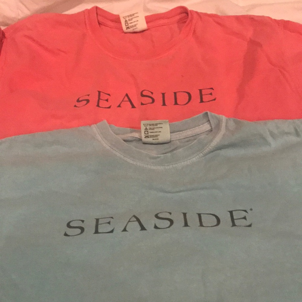 2 Medium comfort colors seaside tshirts
